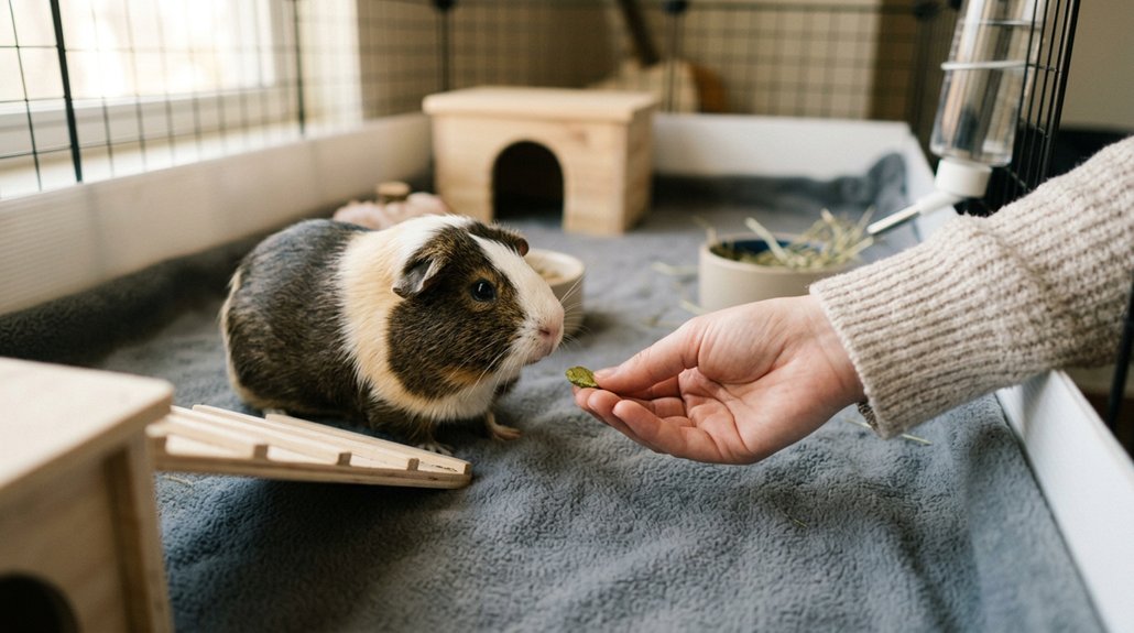 trust building space for guinea pigs