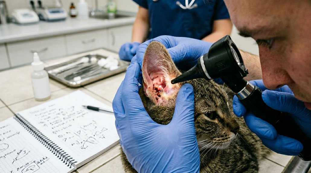 veterinarian ear infection diagnosis
