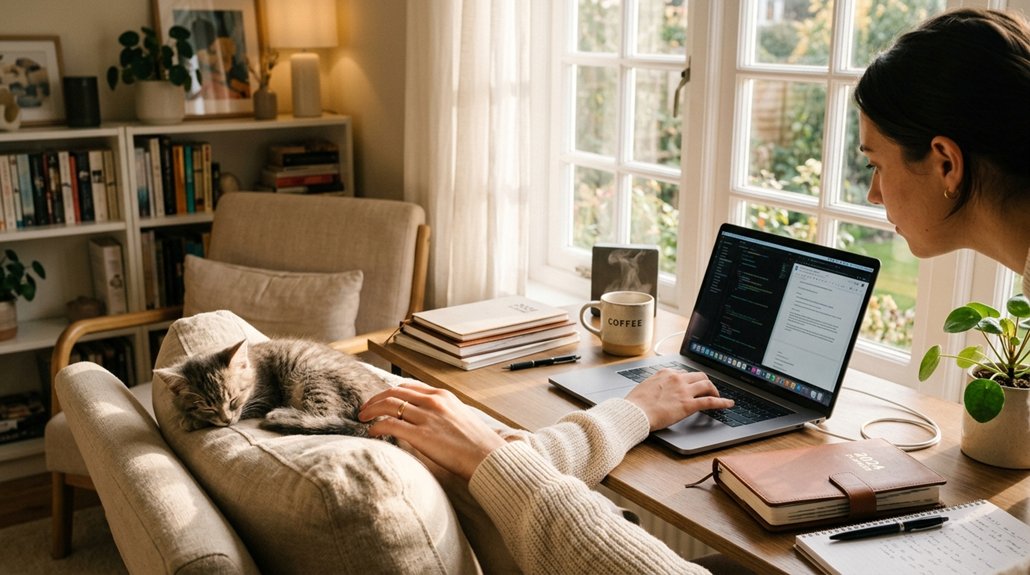 work life kitten harmony