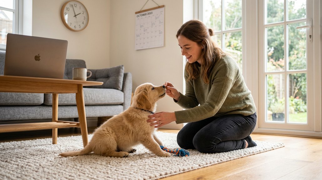 work life puppy balance tips