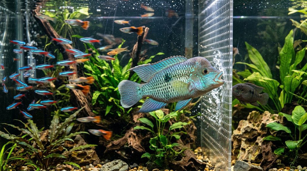 aggressive fish disrupt community tanks