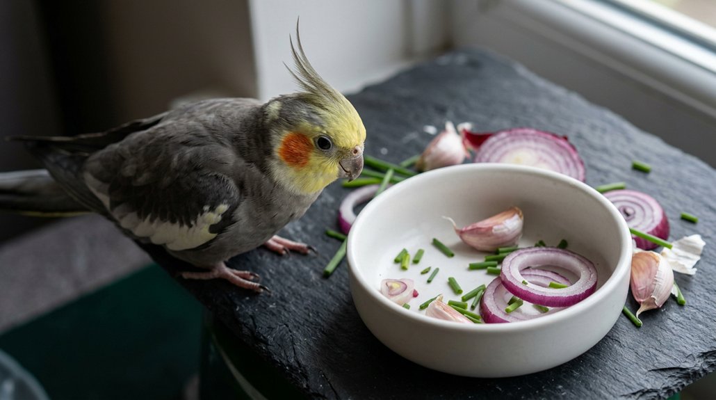 allium causes avian anemia