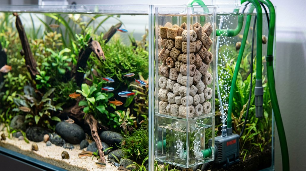ammonia nitrite nitrate biological filtration