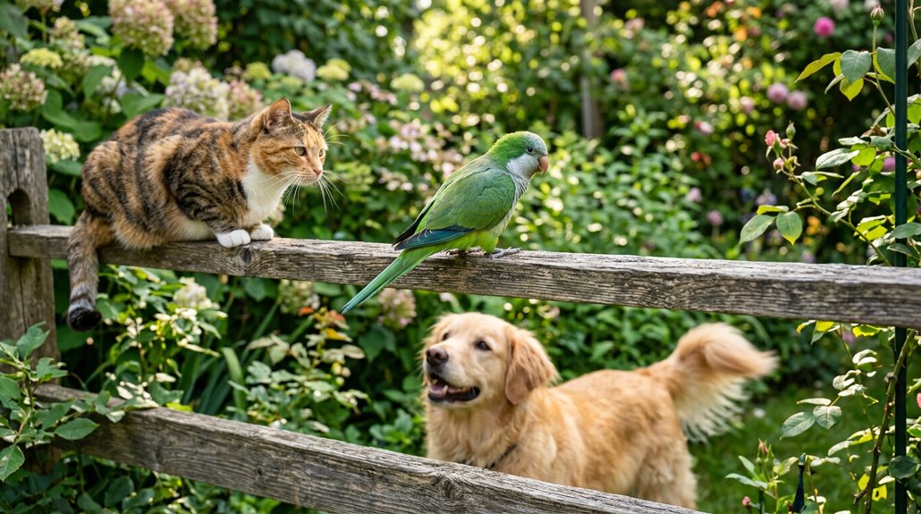 birds compatible with other pets