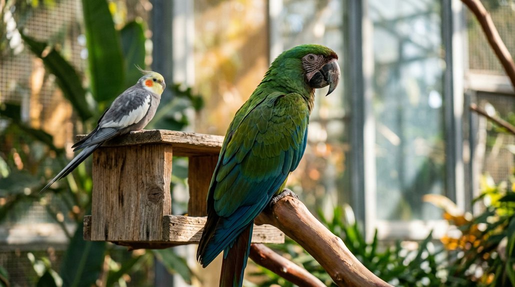 captive parrots live decades