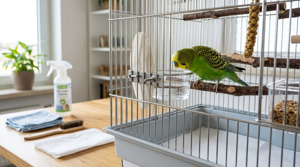 daily cage cleaning routine
