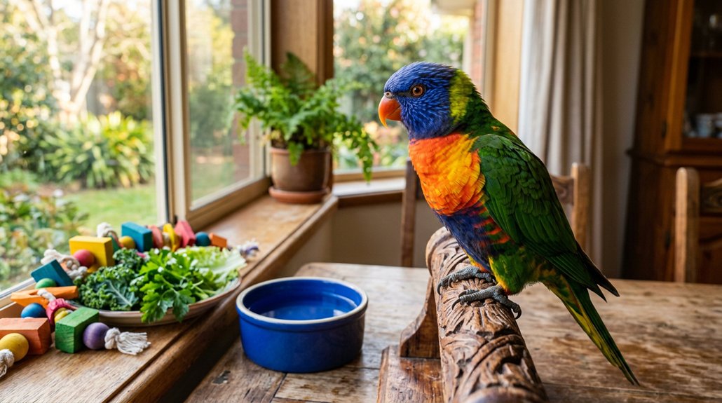 daily out of cage care