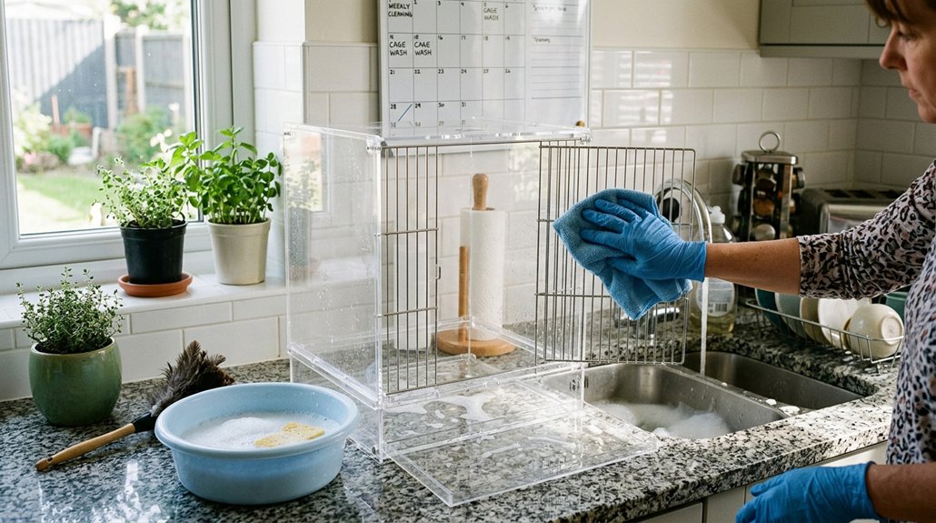 daily weekly monthly cleaning