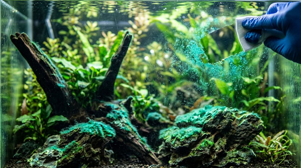 excess nutrients and light