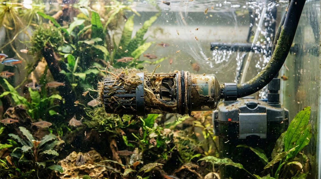 filter capacity exceeds tank volume