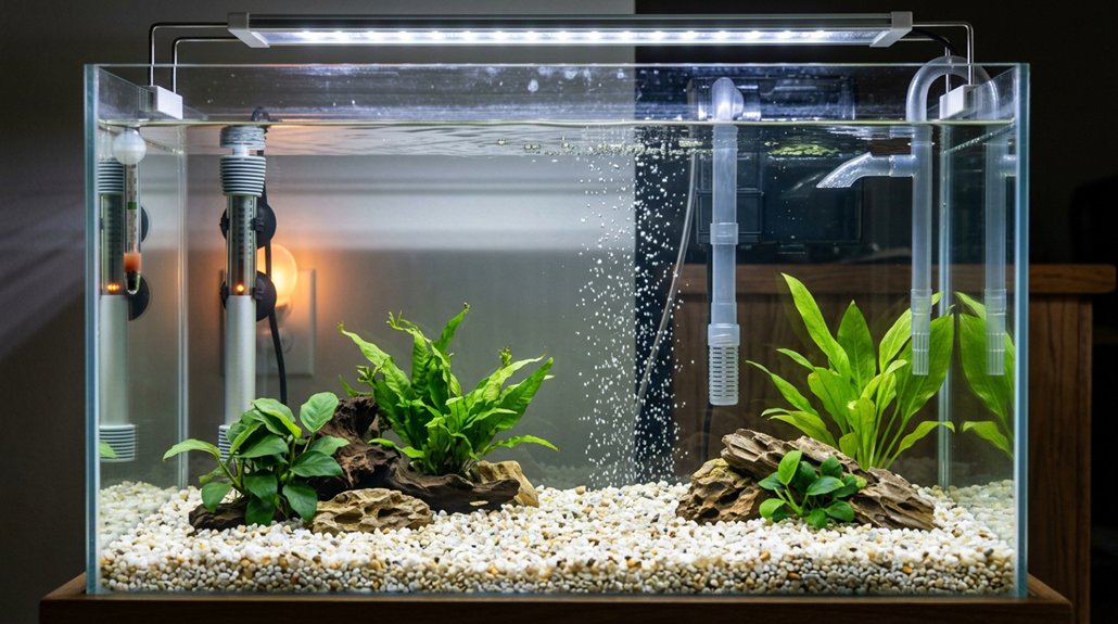 filter heater lights installed