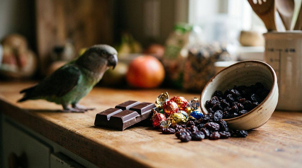 foods toxic to birds