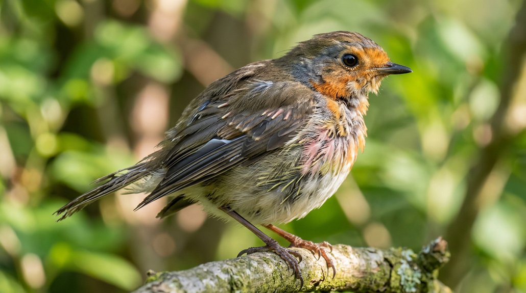 gradual symmetrical seasonal feather regrowth