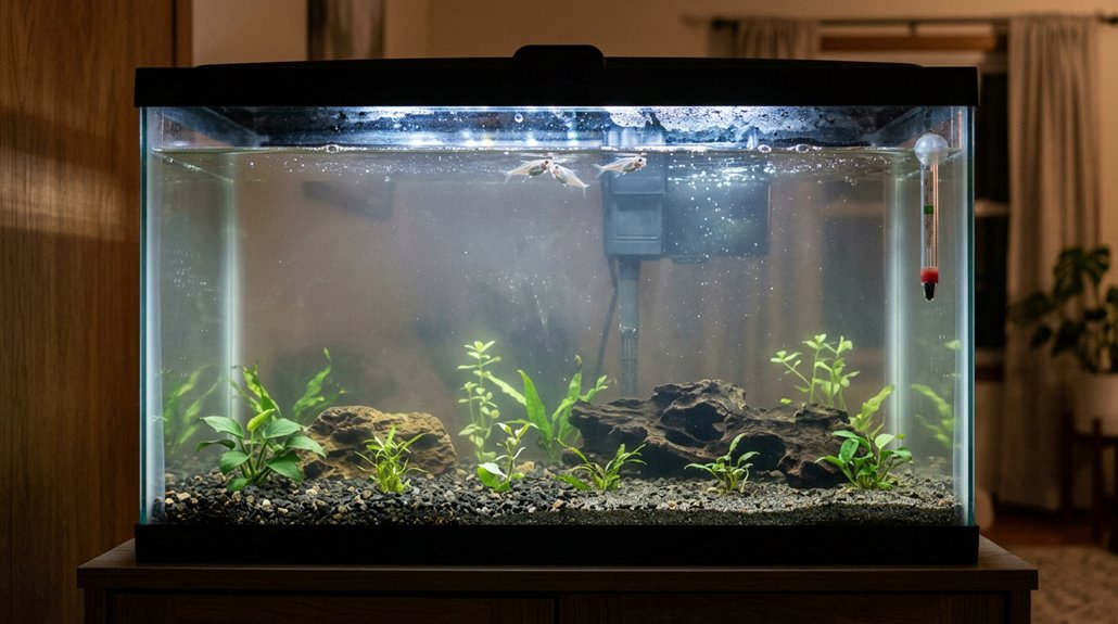 incomplete aquarium bacterial cycle