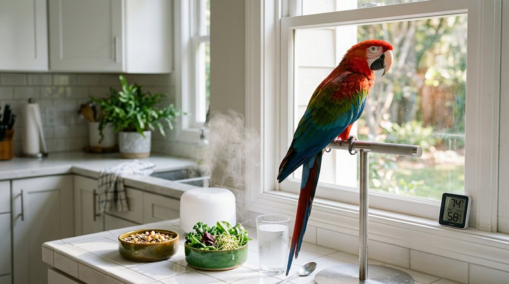 keep birds cool safely