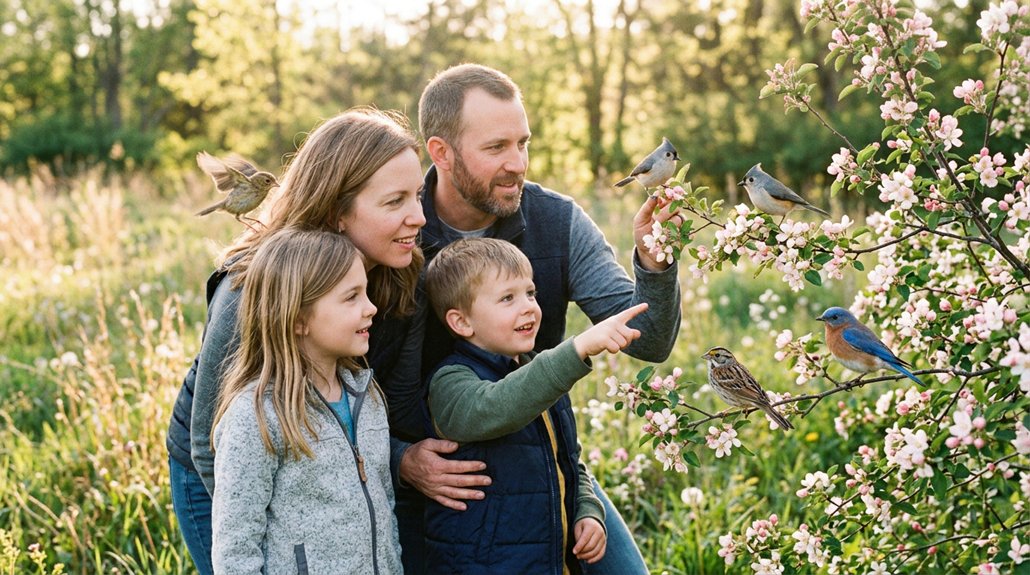 kid friendly backyard bird species