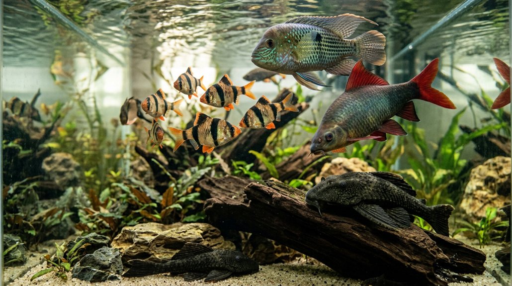 large territorial algae eating fish