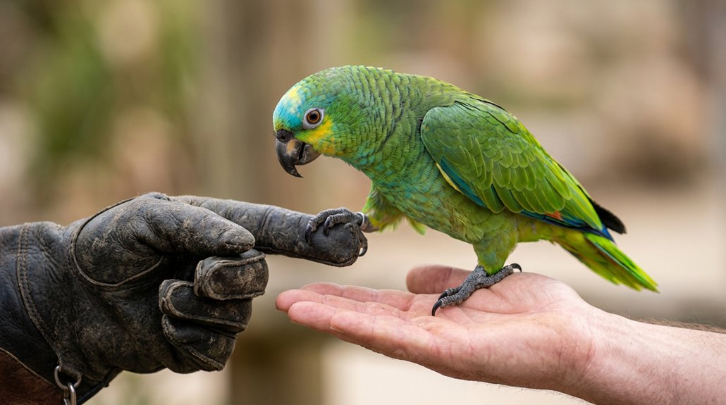 lure hand balance with treats