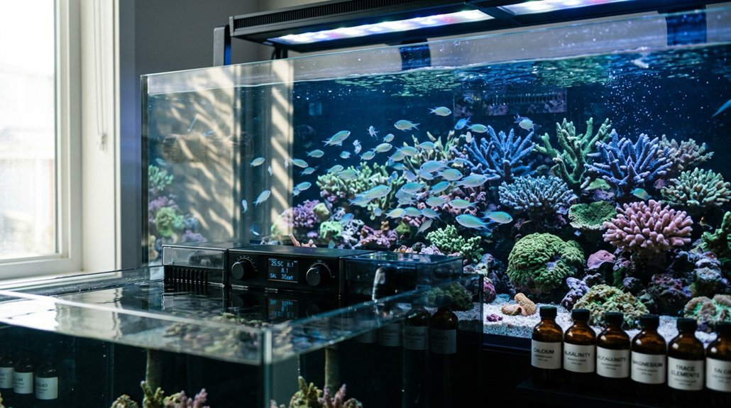 maintain stable saltwater aquarium