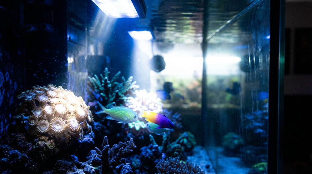 match aquarium lighting intensity