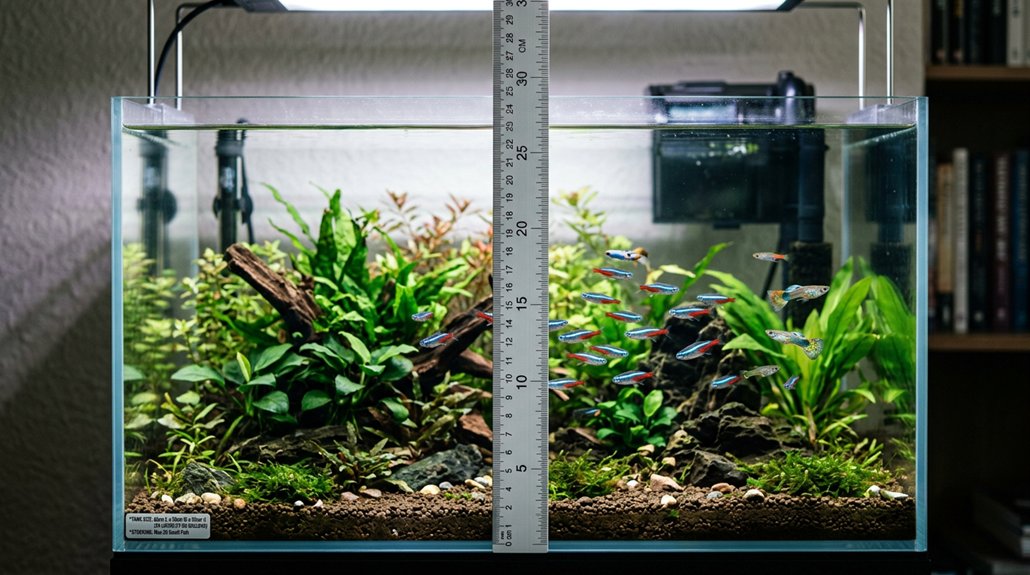 match fish to tank size