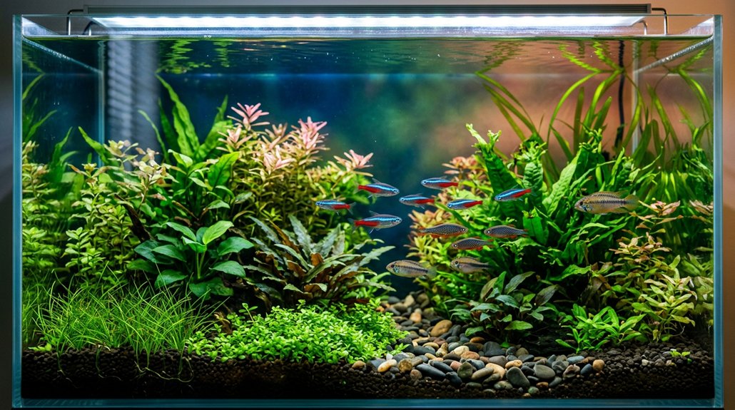 match led output to plants