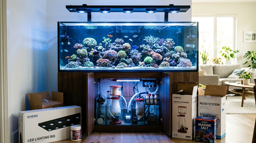 modest saltwater aquarium costs