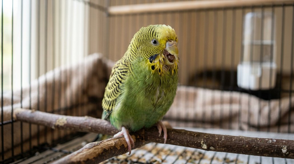 move bird to ventilated area