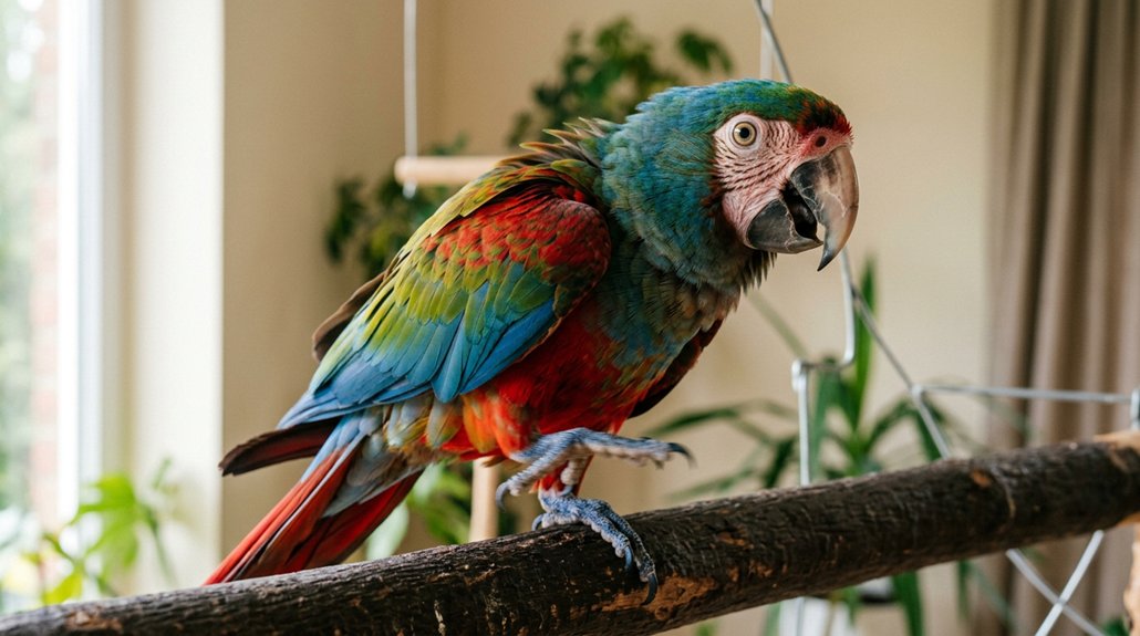 parrot stress behaviors indicators