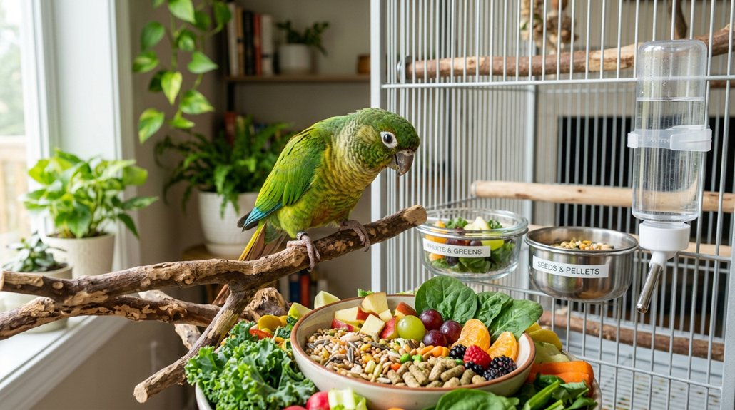 pellet based balanced avian diet