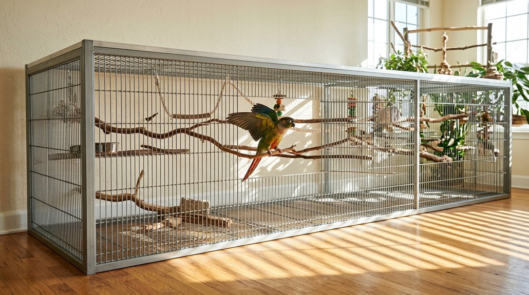 prioritize ample horizontal flightspace