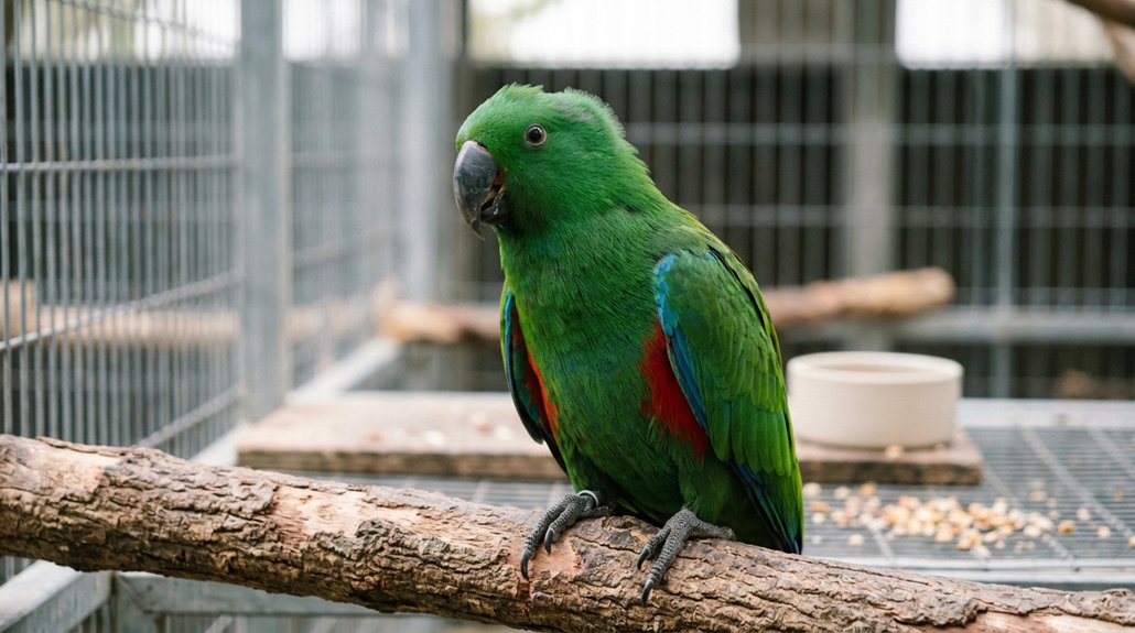 recognize early avian stress