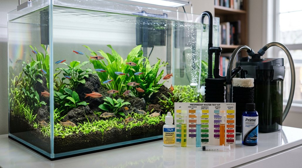 reduce aquarium ammonia quickly