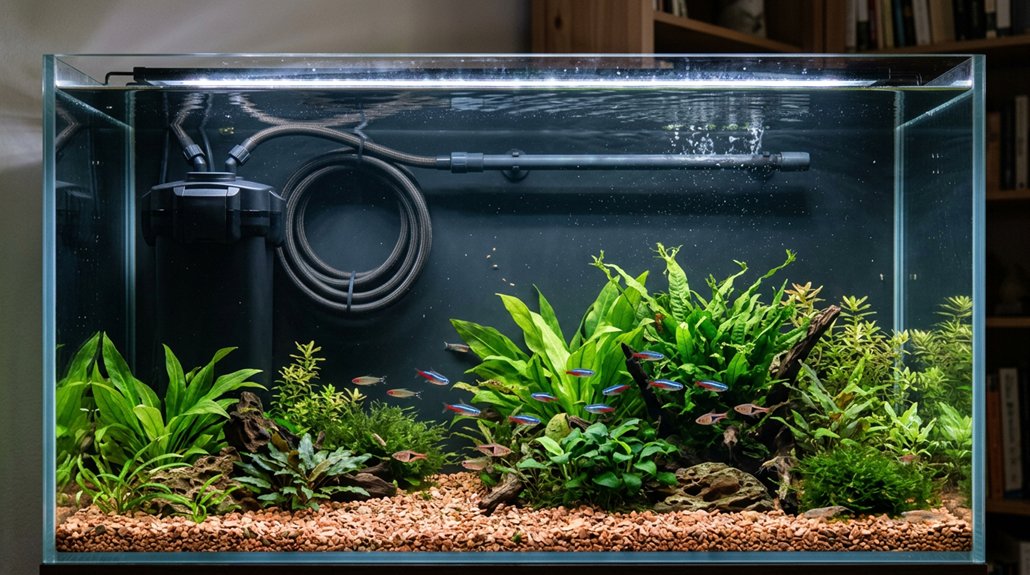 reduce filter flow gradually