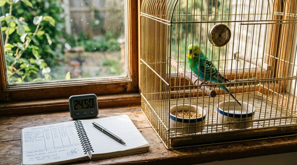 routine monthly bird expenses