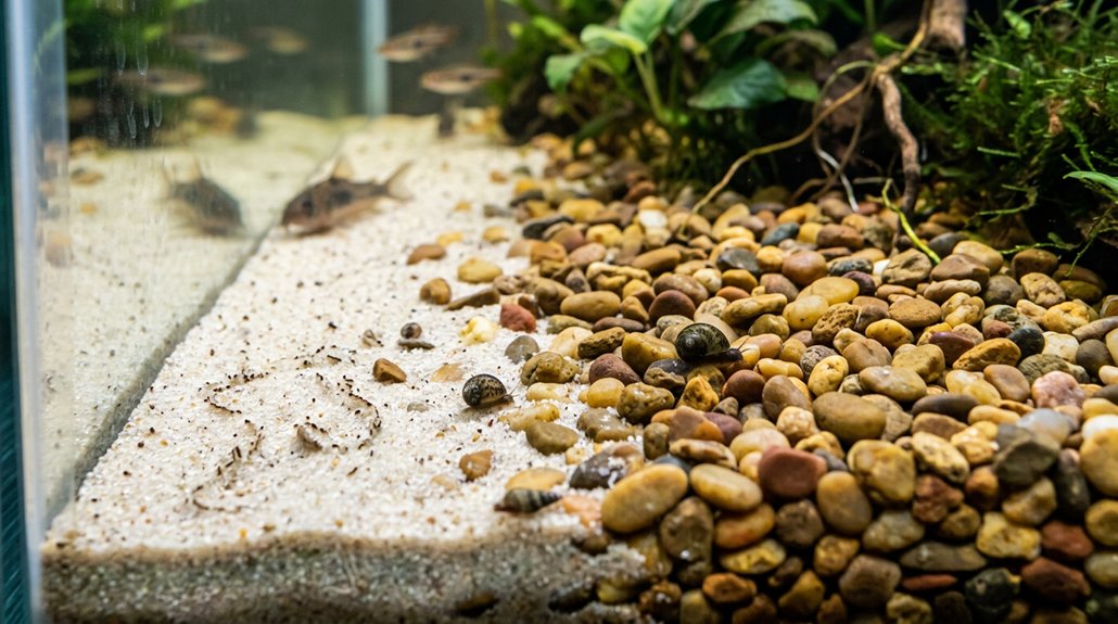 sand protects bottom feeder barbels