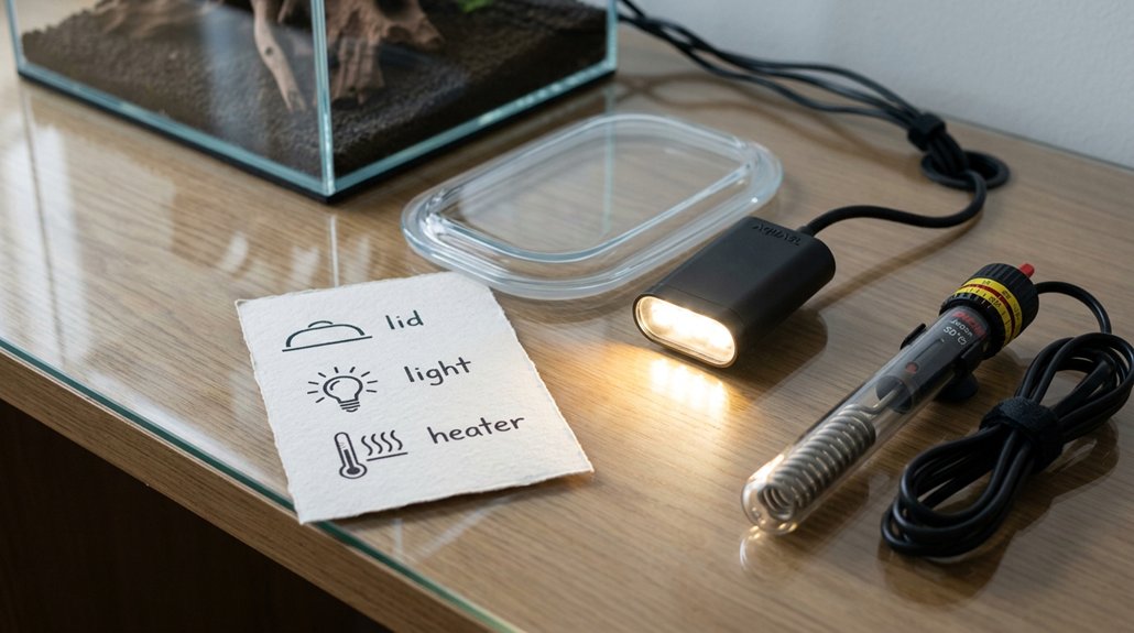 secure lid lights heaters