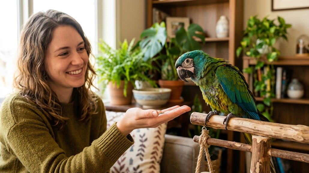 small parrots benefit companionship