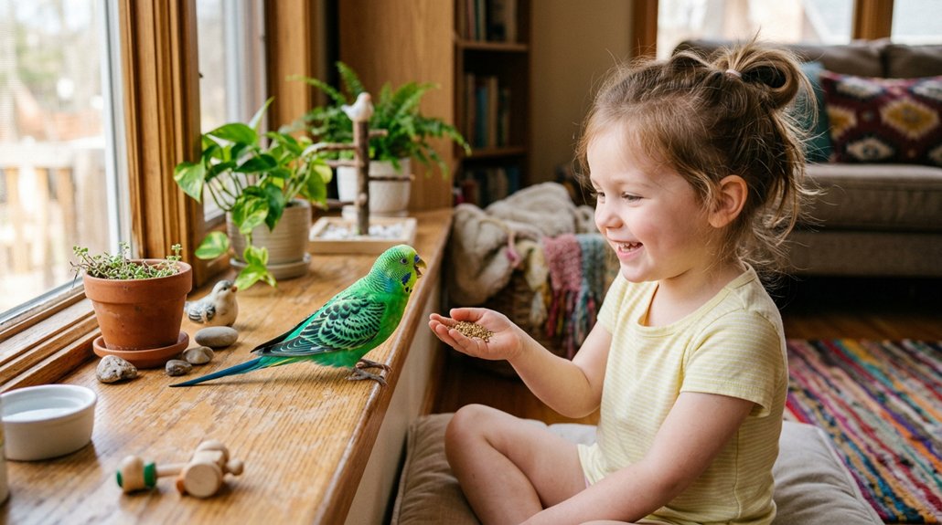 small social trainable companion birds