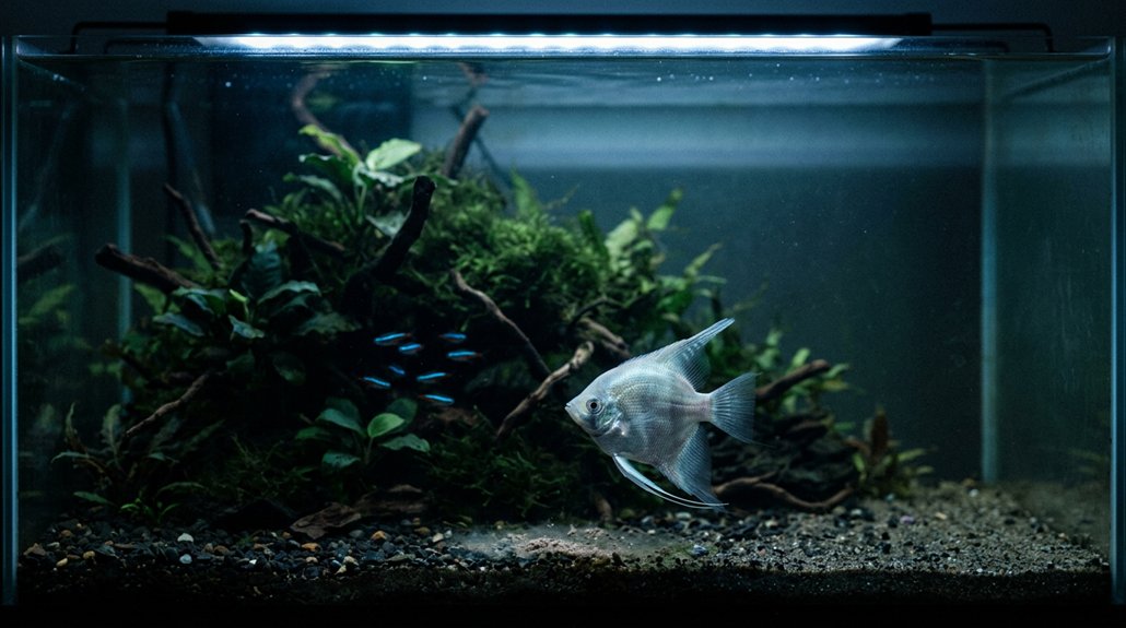 sudden feeding loss and hiding
