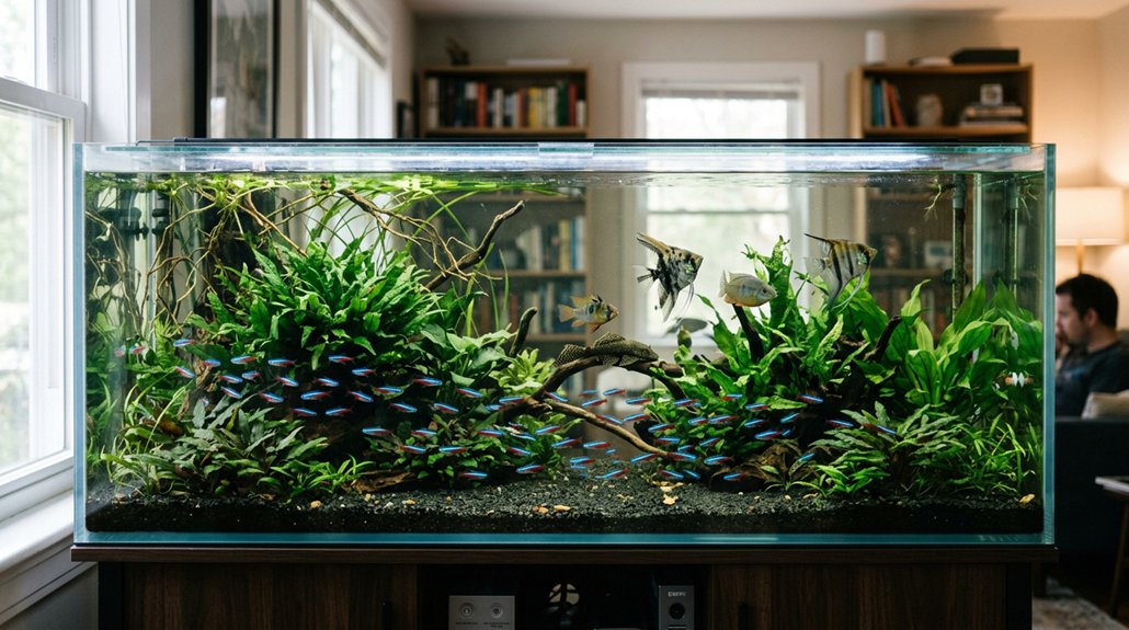 tank footprint affects fish health