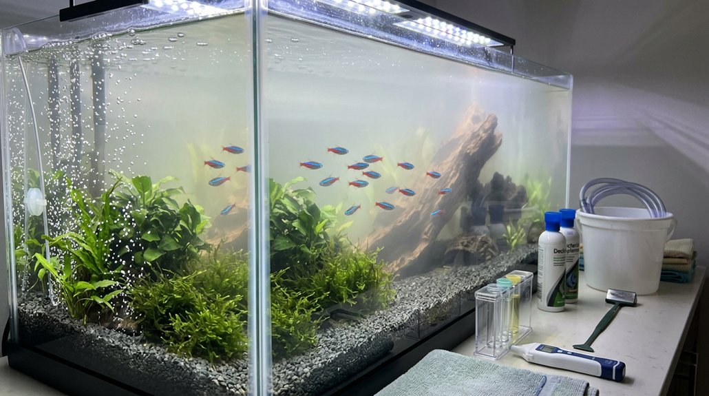 test ammonia pause feeding