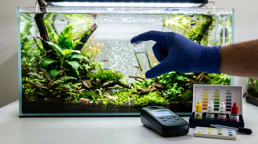test aquarium water parameters