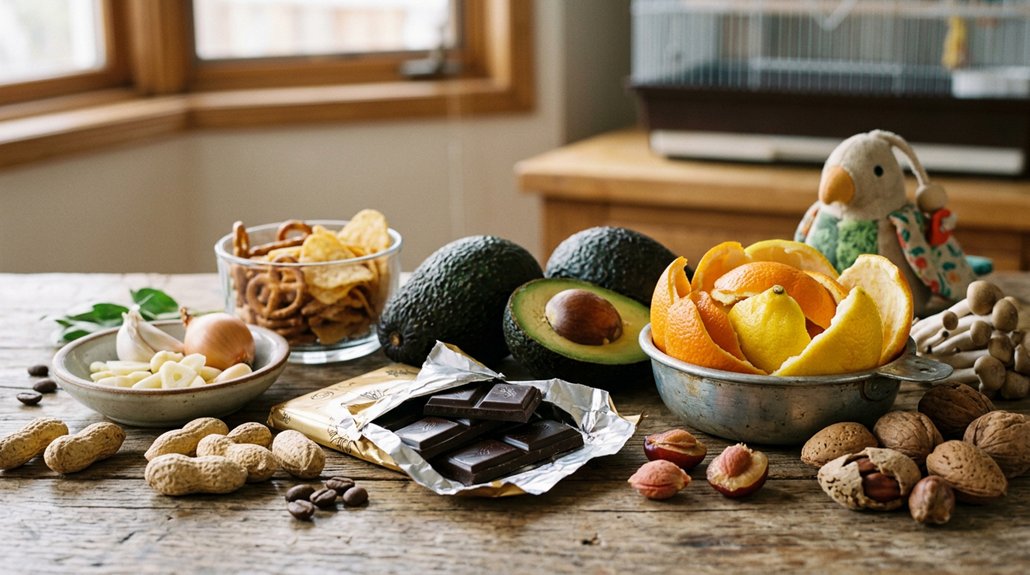toxic foods for pet birds