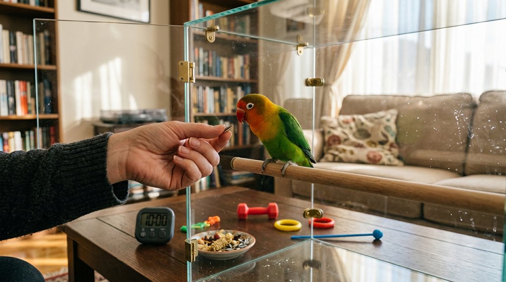 typical parrot training timelines