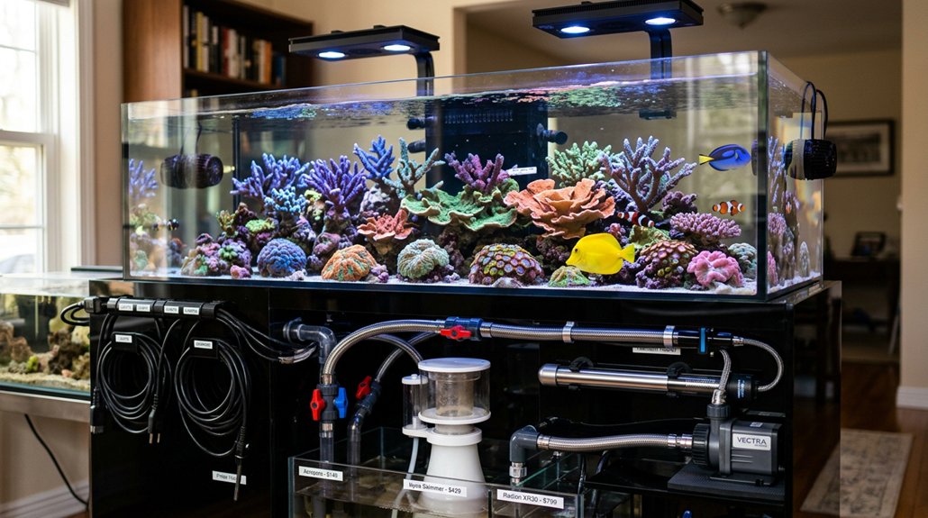 variable aquarium equipment costs