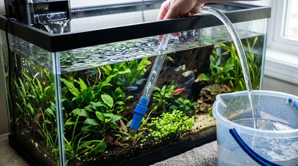weekly partial water changes